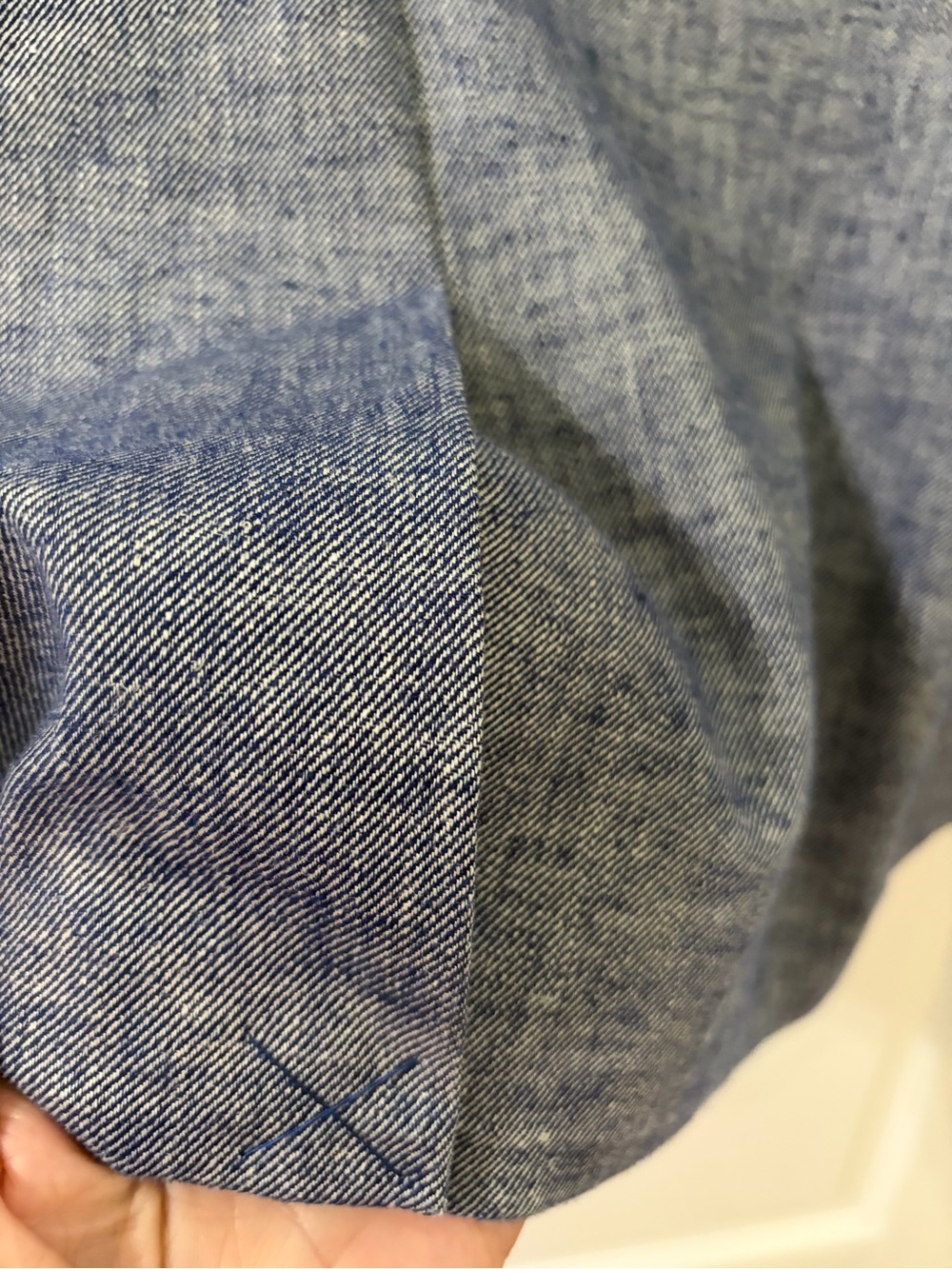 Women's Lightweight Blue Blazer Jacket Sz 16 - Picture 9 of 12